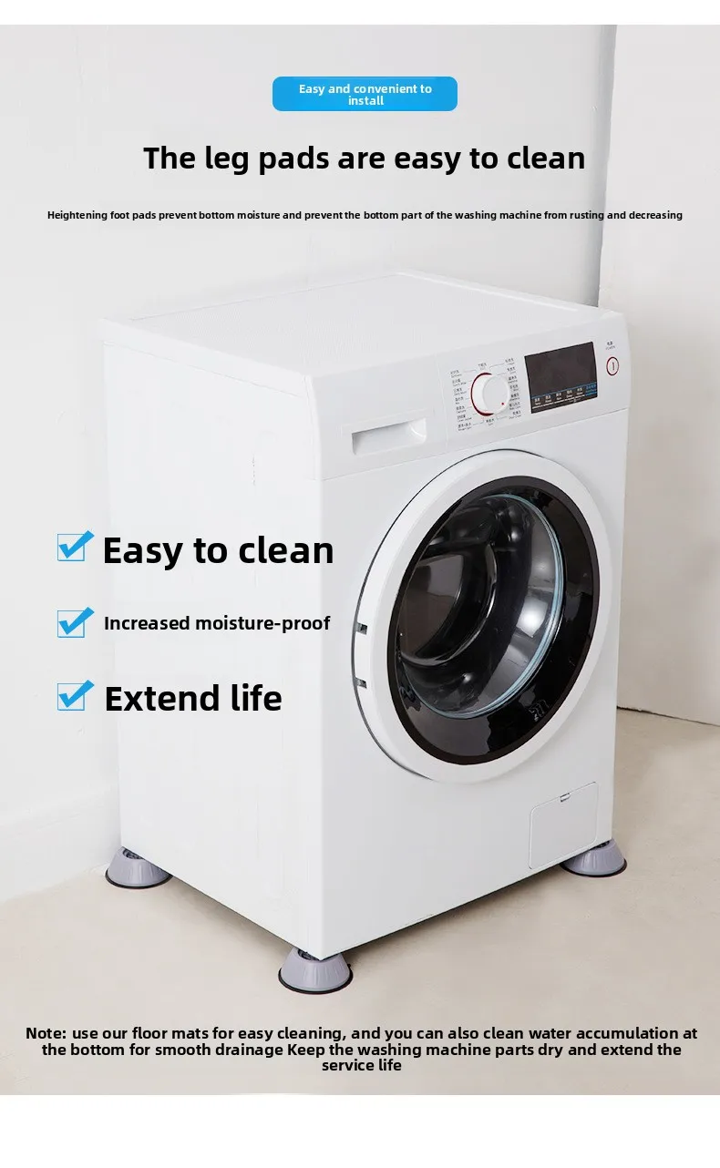 Home Use Fully Automatic Refrigerator Stand Universal Silent Anti-Vibration Plastic Washing Machine Base Drum Heightening