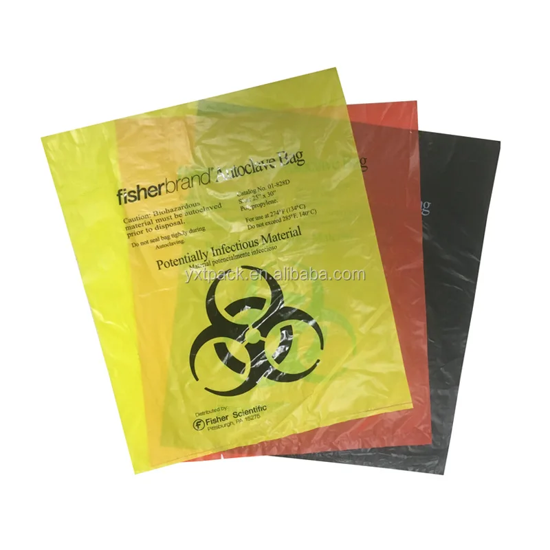 PE Flat Garbage Produce Sac Plastique Bag 60L/120L/240L Hospital Hotel Supplier Waste Bags Black pe120l Bag