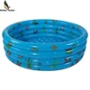 well sale practical 130x36cm custom made round shape blue inflatable children swimming pool