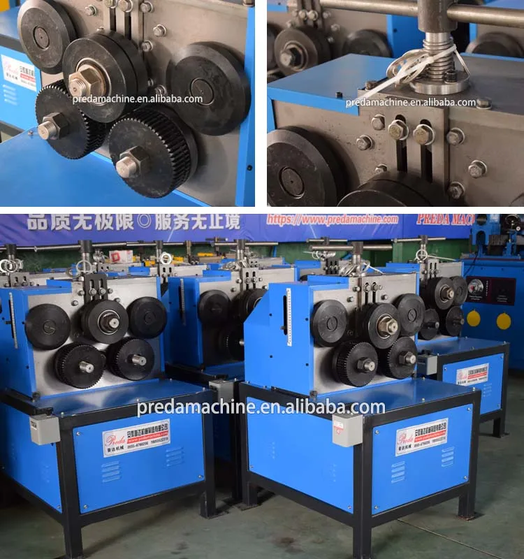 Angle iron flange bending machine for round duct flange rolling and making