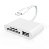 3 in 1 USB SD TF Card Reader OTG USB Flash Drive Digital Camera Reader Adapter Camera Viewer for iphone ipad