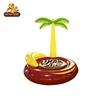 Phthalate Free Vinyl 150CM Water Floating Island Inflatable Palm Tree With Custom Logo