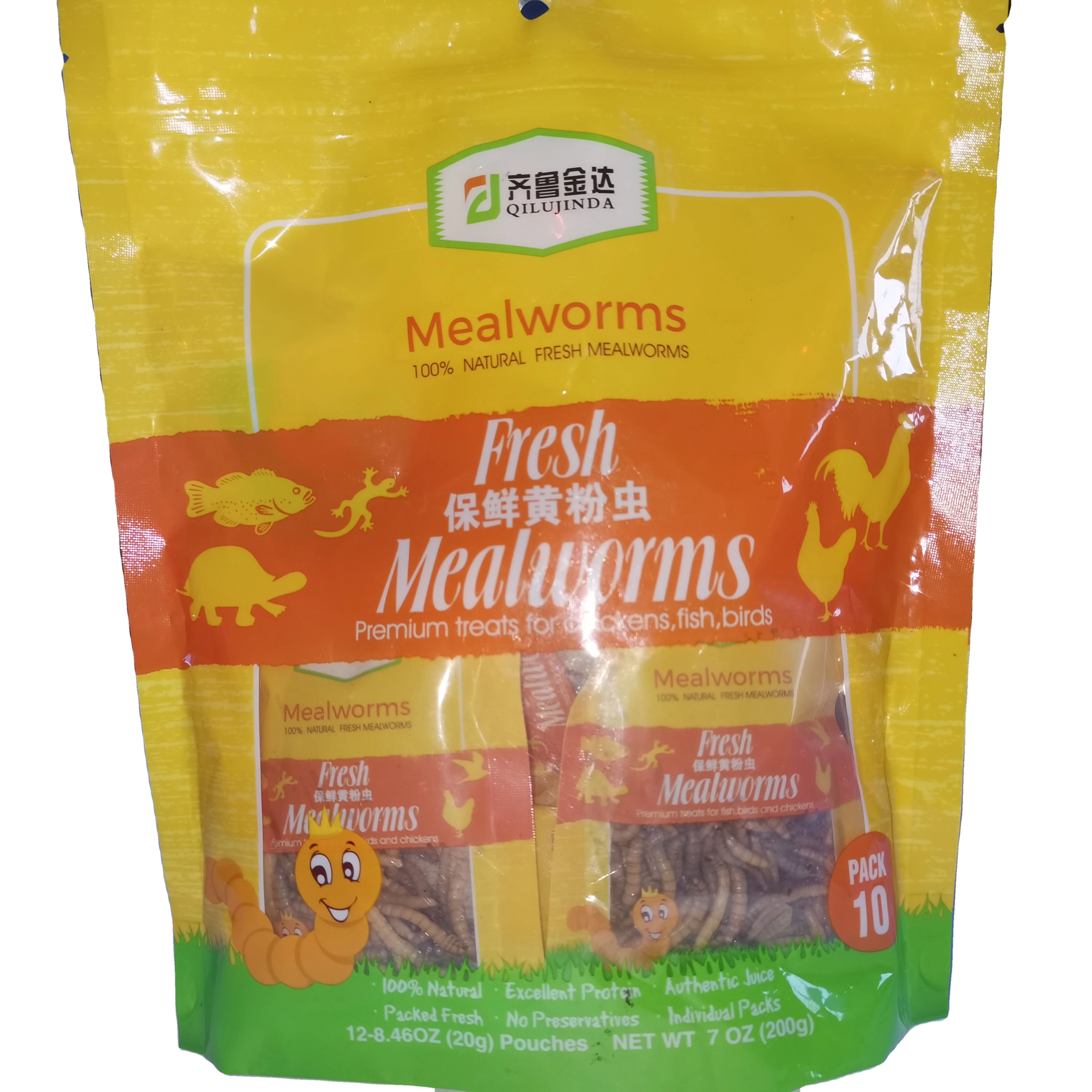 China Animal Agricuiture Product Fresh Mealworm For Cattle Chicken Cat