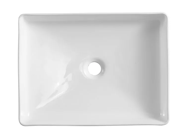 High quality wholesale hotel villa apartment ceramic bathroom vanity counter top rectangular hand wash art basin in chaozhou