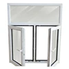 side hinged window/swing and hinged windows/60 series pvc tilt window/guangzhou