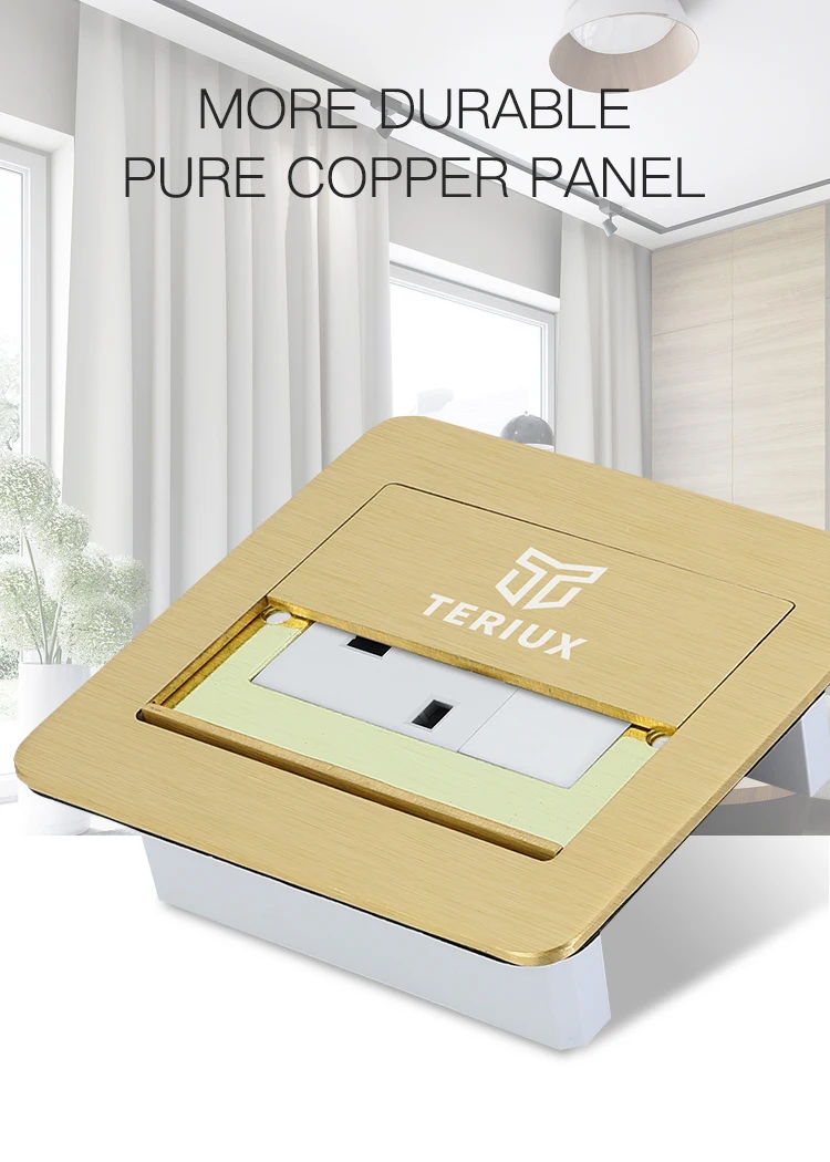 Wholesale uk standard brass electrical power supply 13A hidden socket box