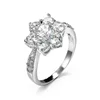 Zircon ring hot style jewelry Jane green zircon ring 925 European and American fashion ring