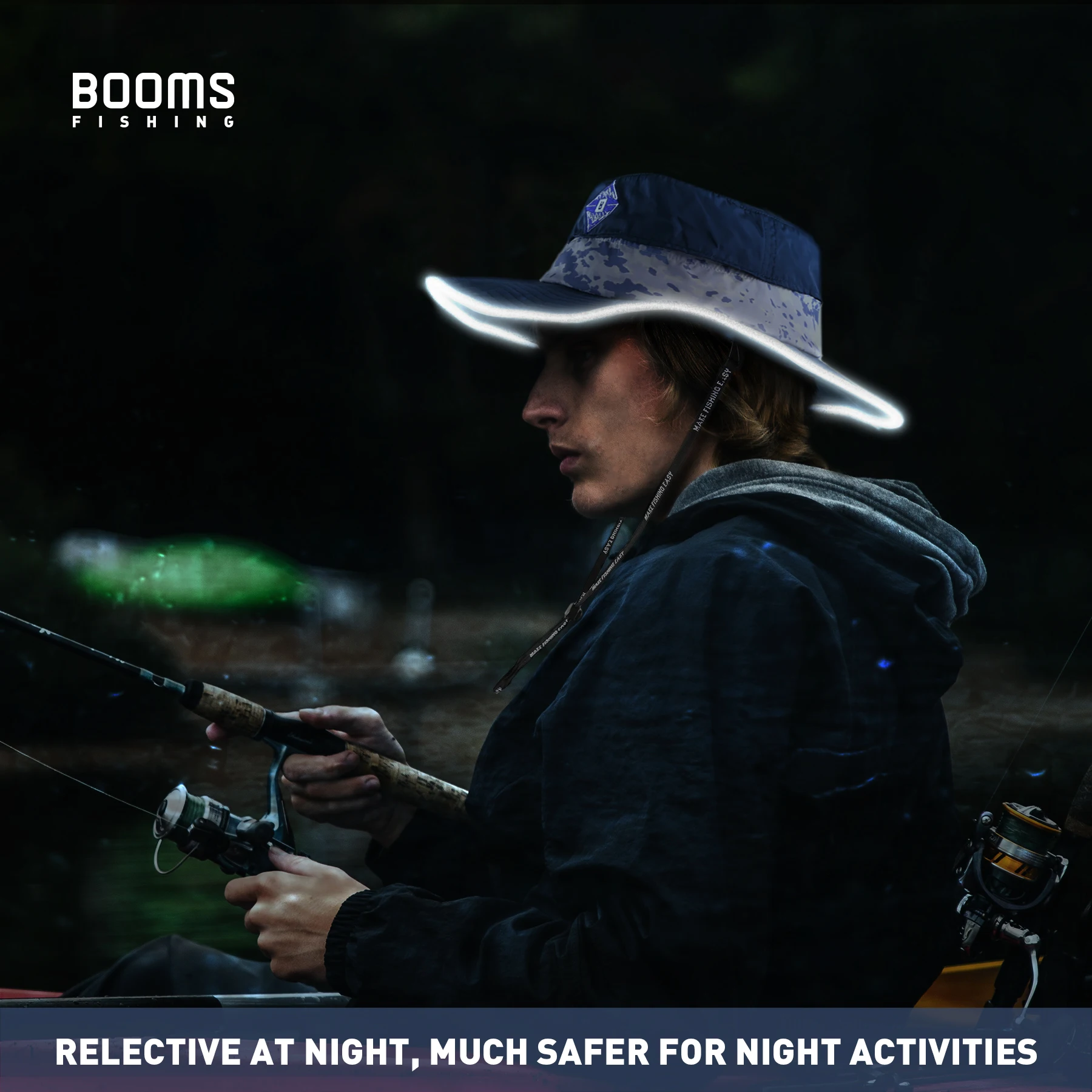 Booms Fishing Breathable Upf 50+ Uv Sun Protection Hat Bucket Hat