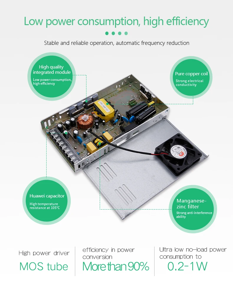 High Efficiency Dc Power Supply Slim Type Lrs35012 Switching Power