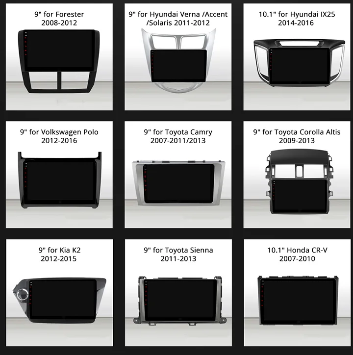 4+64GB Rotary Screen 10.0 Android Car Stereo 9/10 Inch Multimedia Navigation Wifi BT Gps Tracking Device