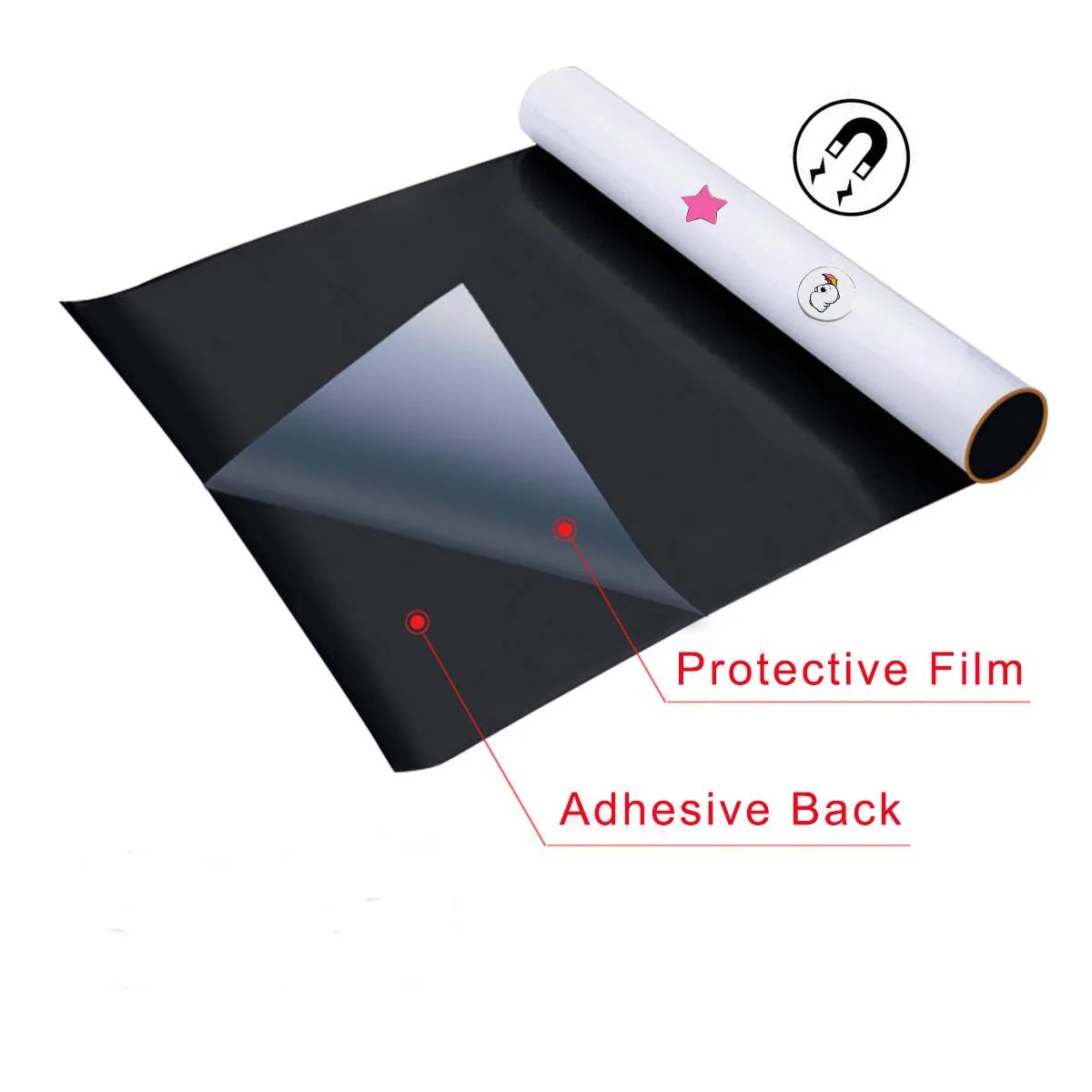 Dry Erase Durable Whiteboard Sheets Selfadhesive White Board