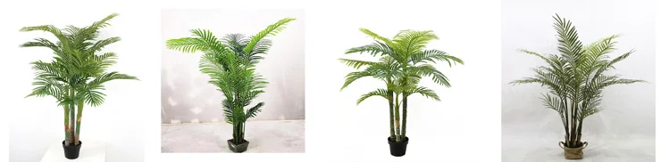 120cm height with 18pcs leaves mini artificial indoor decorative fan palm bonsai tree plant,  artificial mini fan palm tree