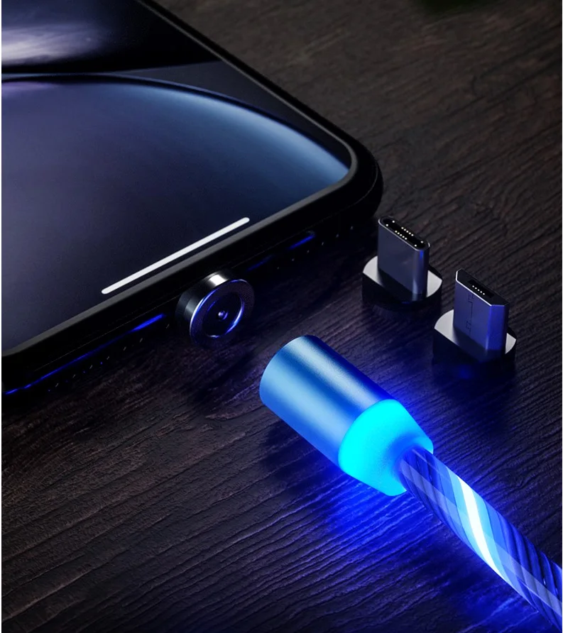 laimoda type c 手机磁铁充电器磁铁电缆 usb c 磁性充电电缆 3 合 1