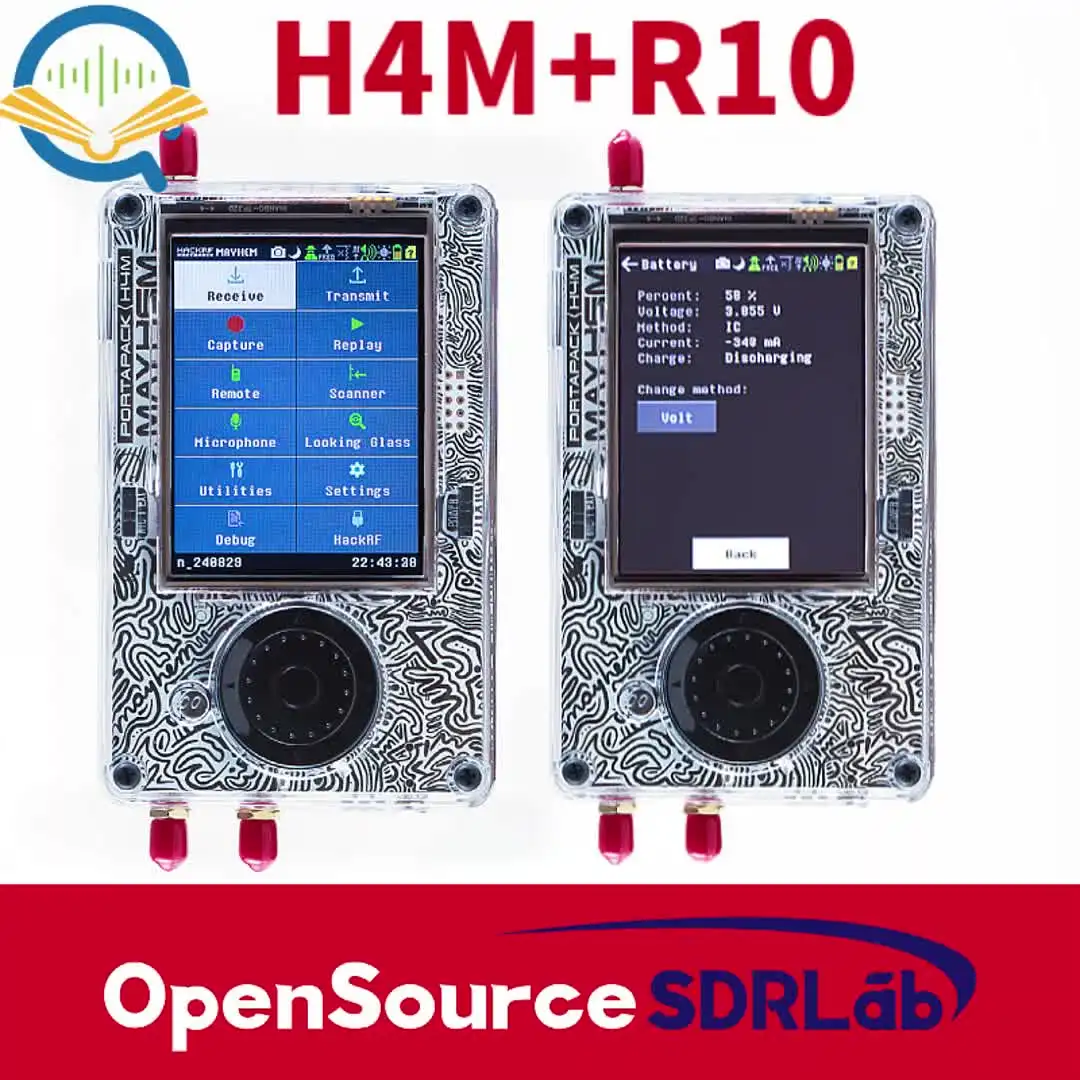 OpenSourceSDRLab HackRF R10C & PortaPack H4M Kit - 1MHz-6GHz