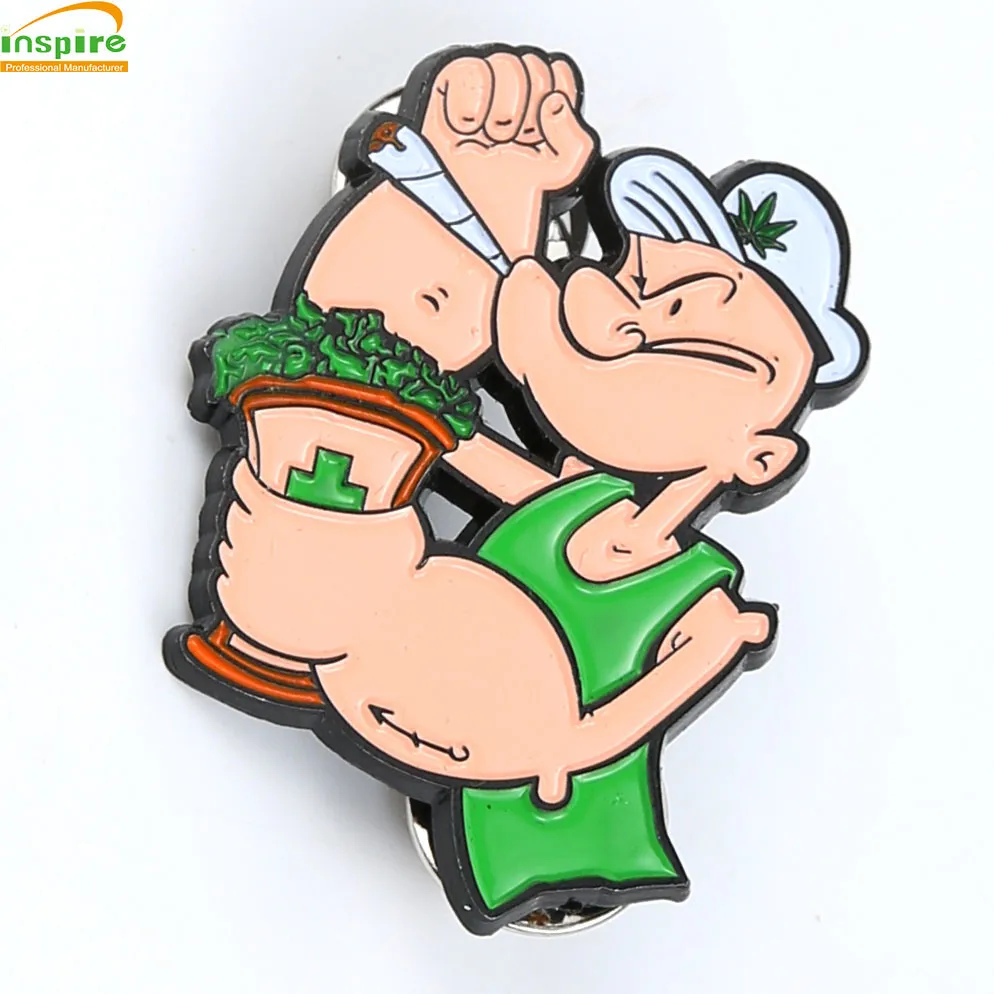 inspire manufacture custom hard enamel cartoon anime pins lapel