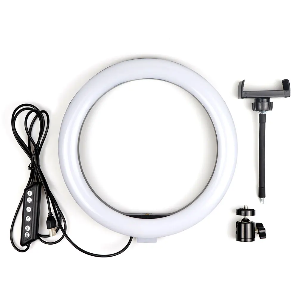 Dimmable Rgb Led Ring Light 10 Inch,Photography Lighting O Circle Ring