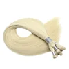 Blend And Two Tones Hand Tied Weft Virgin Russian Durable Remy Human Hair