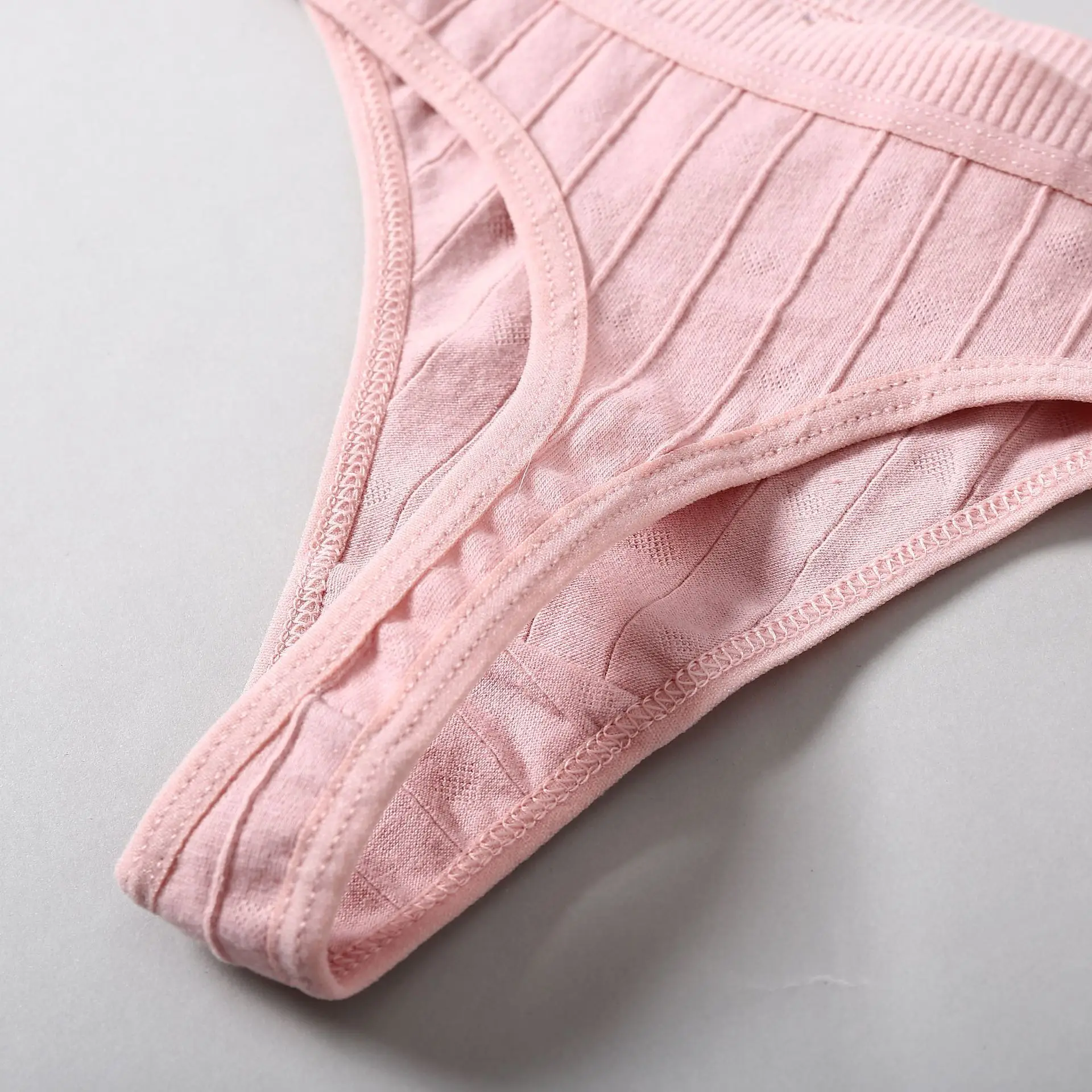 性感内衣女士丁字裤内裤g字符串内裤内衣性感内衣棉内裤纯色条纹内裤