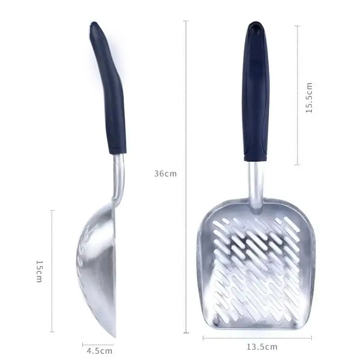 Aluminum Integrated Pickup Cat Litter Scoop Shovel Pet Iron Large