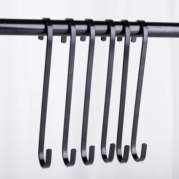 Bulk 20cm Long Black Color S Shaped Metal Hook For Hanging Accessories ...