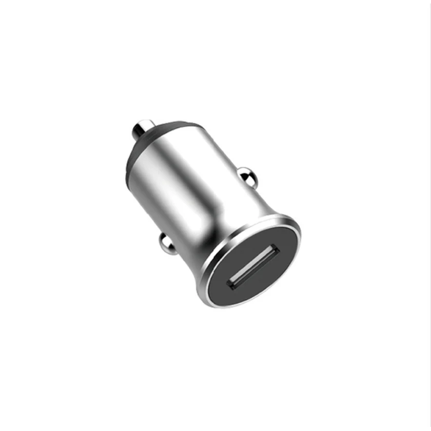
Metal Fully Compatible Metal Quick Charge Qc3.0 Car Charger Usb Single Ports Model 