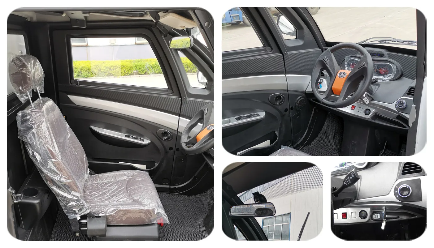Hot sale electric quadricycle electric rechargeable cars in automobiles