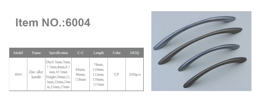 Hot selling push pull handles with zinc alloy material