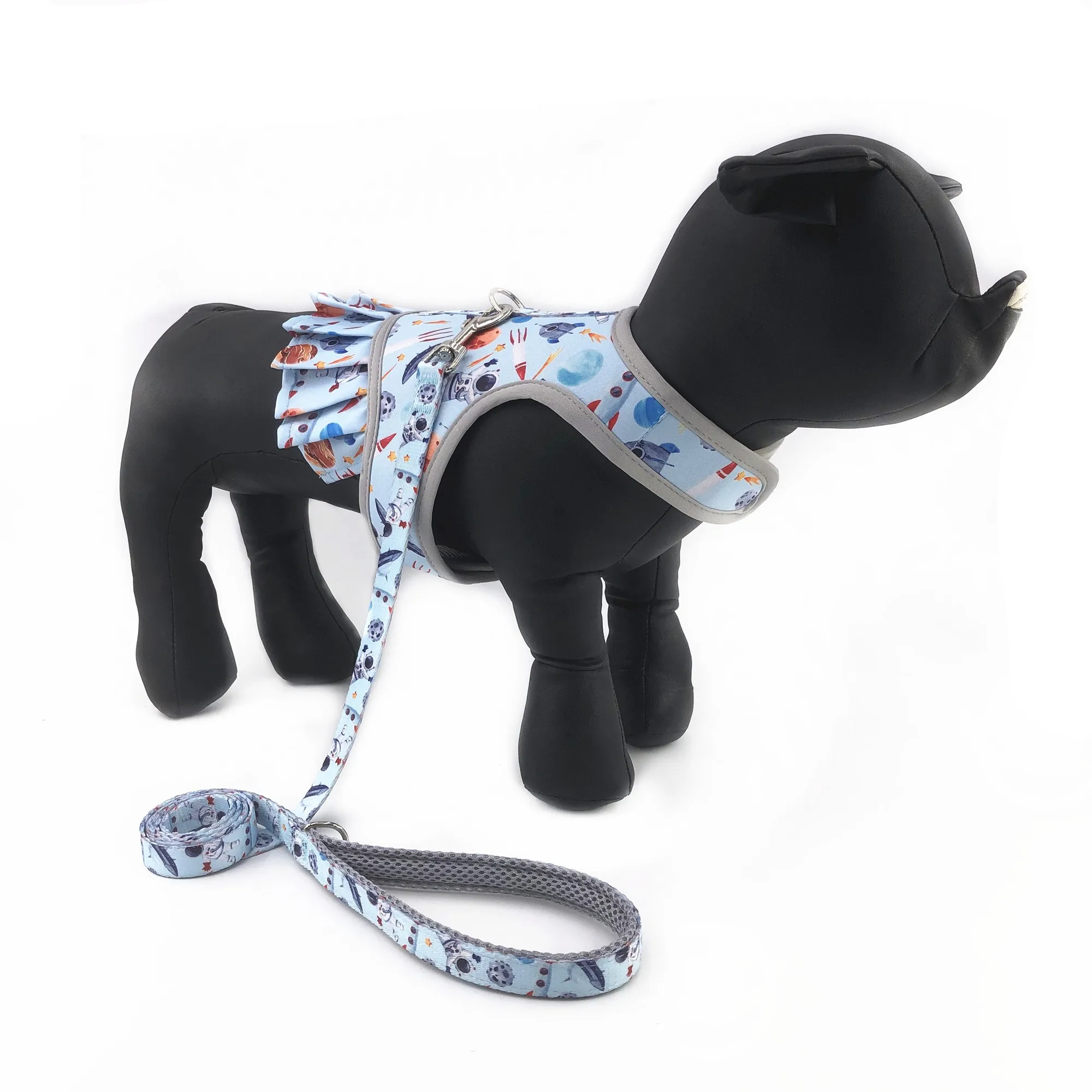 Custom Dog Harness Adjustable Dog Lead Padded Handle Dog Collar And Leash Set Pet Nylon Lead And