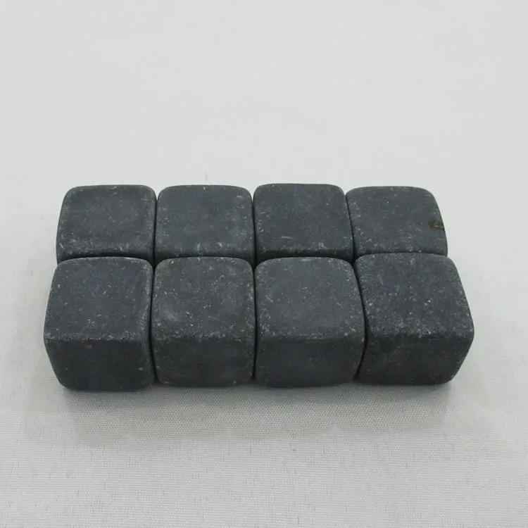 Black and white marble granite whiskey stone