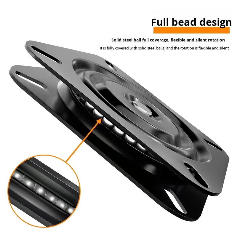 product solid full bead universal turntable tv rotating table bearing furniture square iron 1000 series mechanical sofa chair base-14