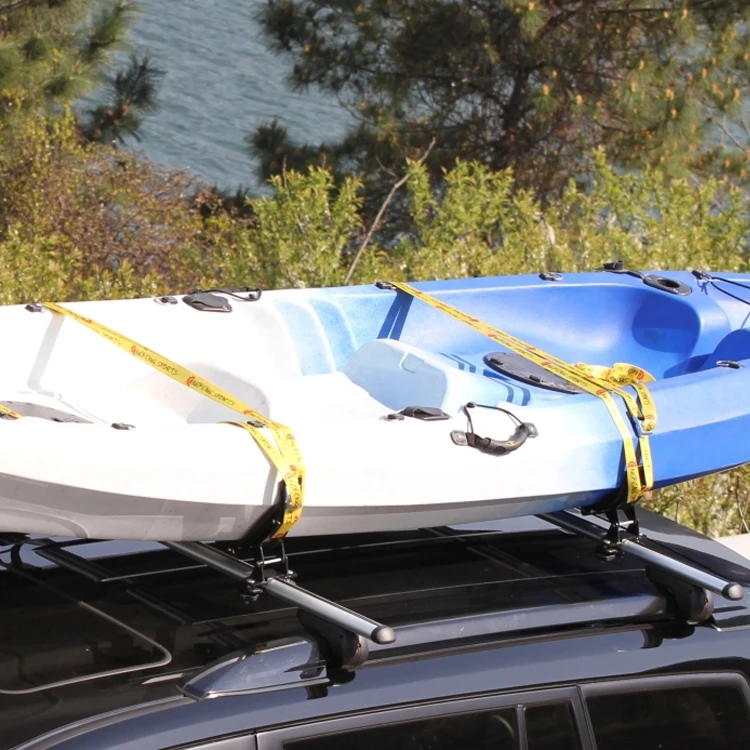 ASMSW 4-Piece Kayak Roof Rack Saddle - Adjustable Canoe Mount For Car SUV Cross Bars