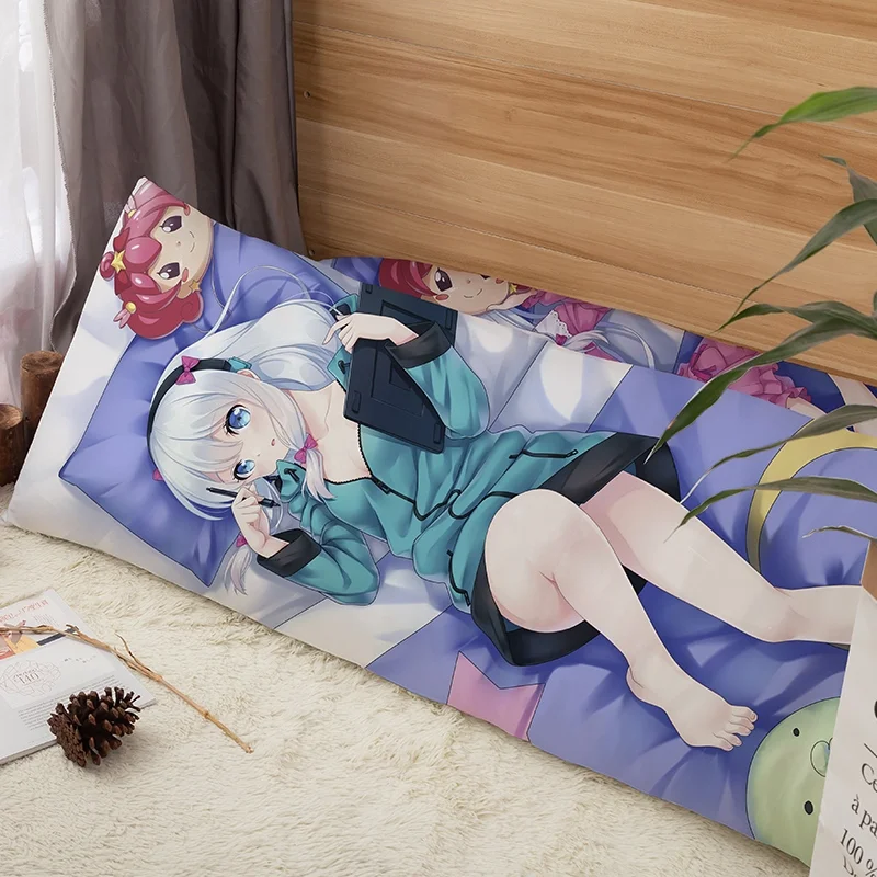 Custom 2 Way Soft Polyester Japanese Anime Decorative Pillow Case