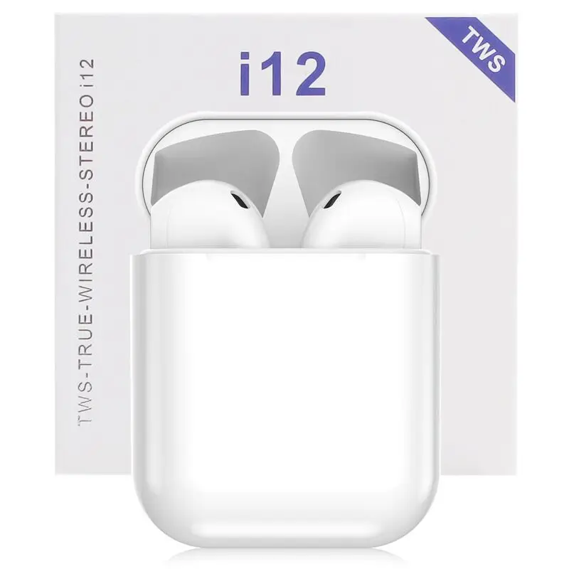 New i12 tws Wireless Bluetooths 5.0 Earphone TWS i12 Touch Control Earbuds i 12 tws HiFi Sound Headphones For All Smartphone - ANKUX.COM