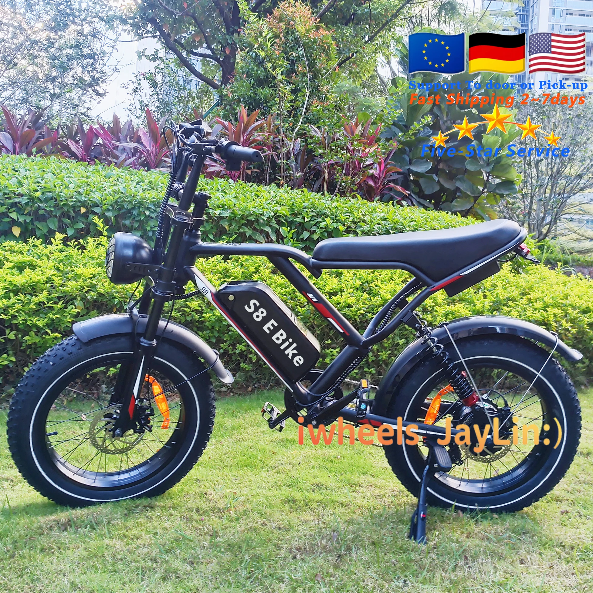 S8 E Bike 1000W Hybrid Bike 20inch Fatbike 48V Electric Mountain Bicycle  Off Road Electric City Bike V8 Fatbike 250W V20 Ebike