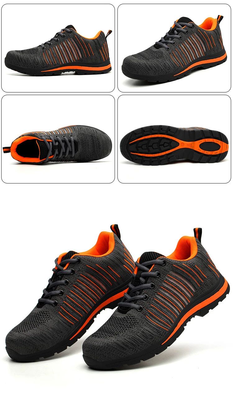 new flying woven fish mesh surface breathable protective shoes