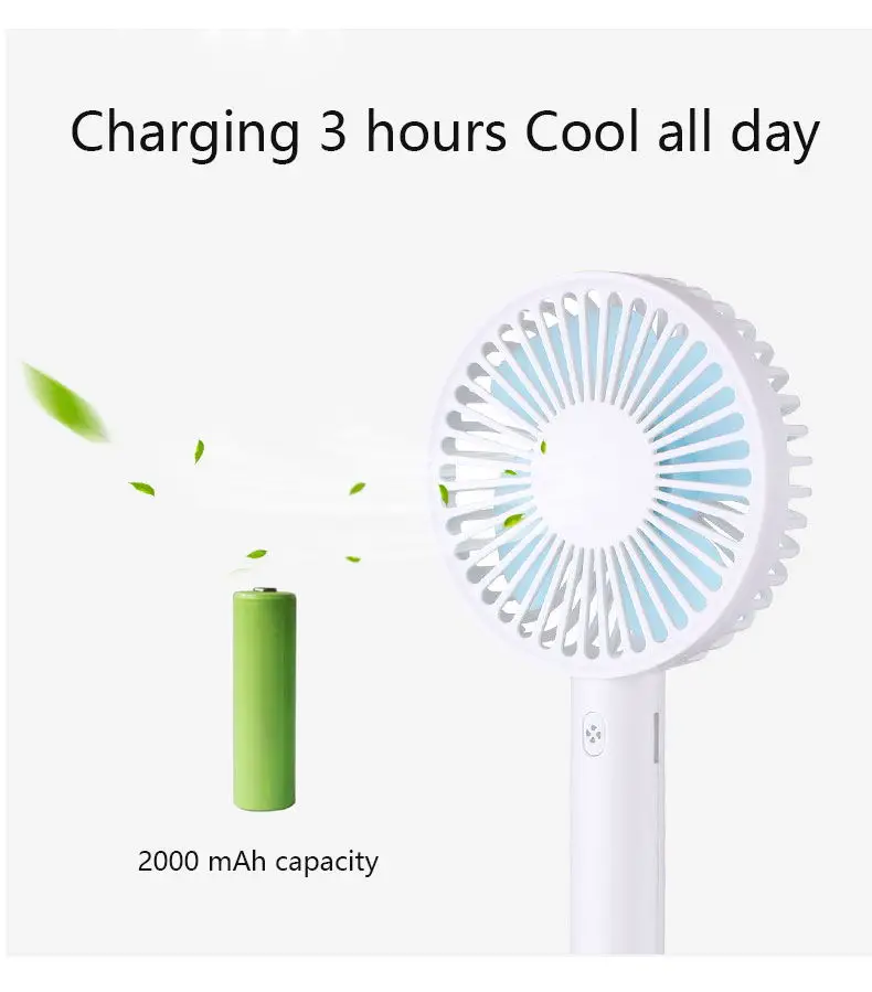 handheld mini fan battery charge fans