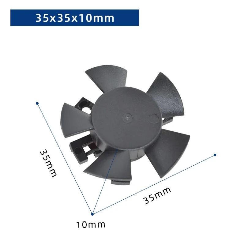 Axial Frameless Plastic Fan, 12v, 35x35x10mm - detail 10