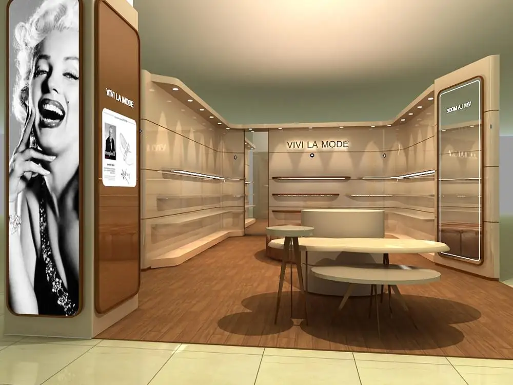 Display Case Unique Design Furniture Store Glass Shoe Store Display