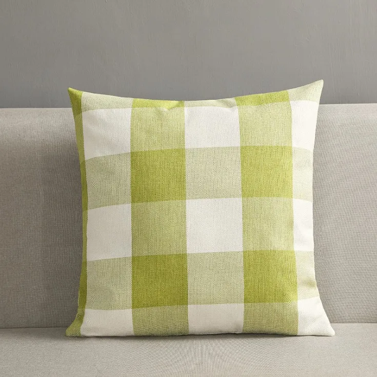 classic buffalo check plaid black and white decoration pillow