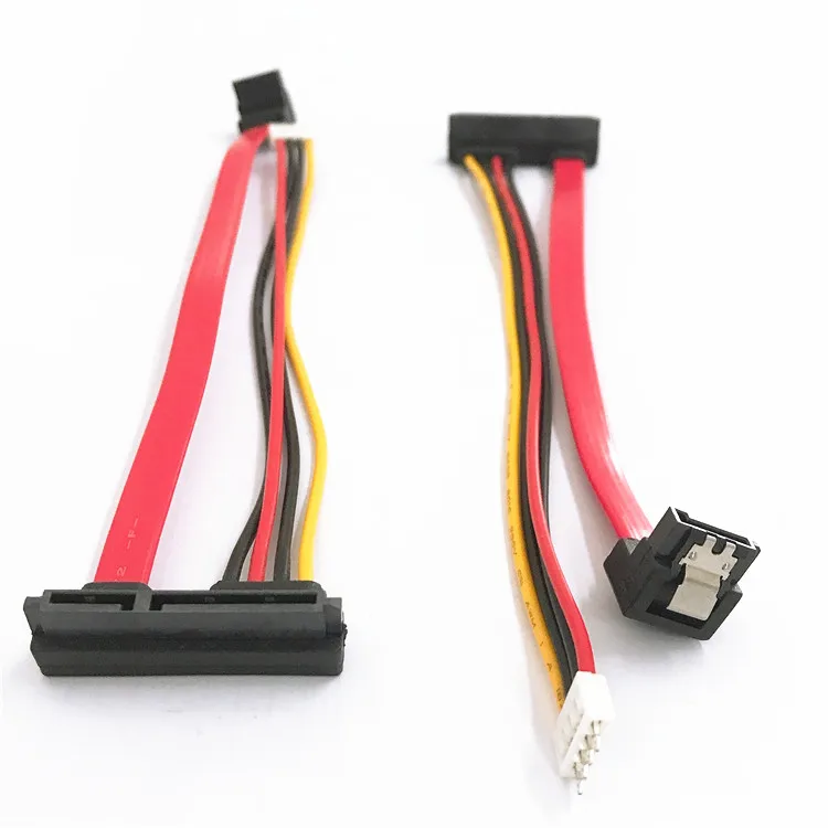 Sata Cable Data Transfer Power 7+15 22pin Female+scn-4p Connector With ...