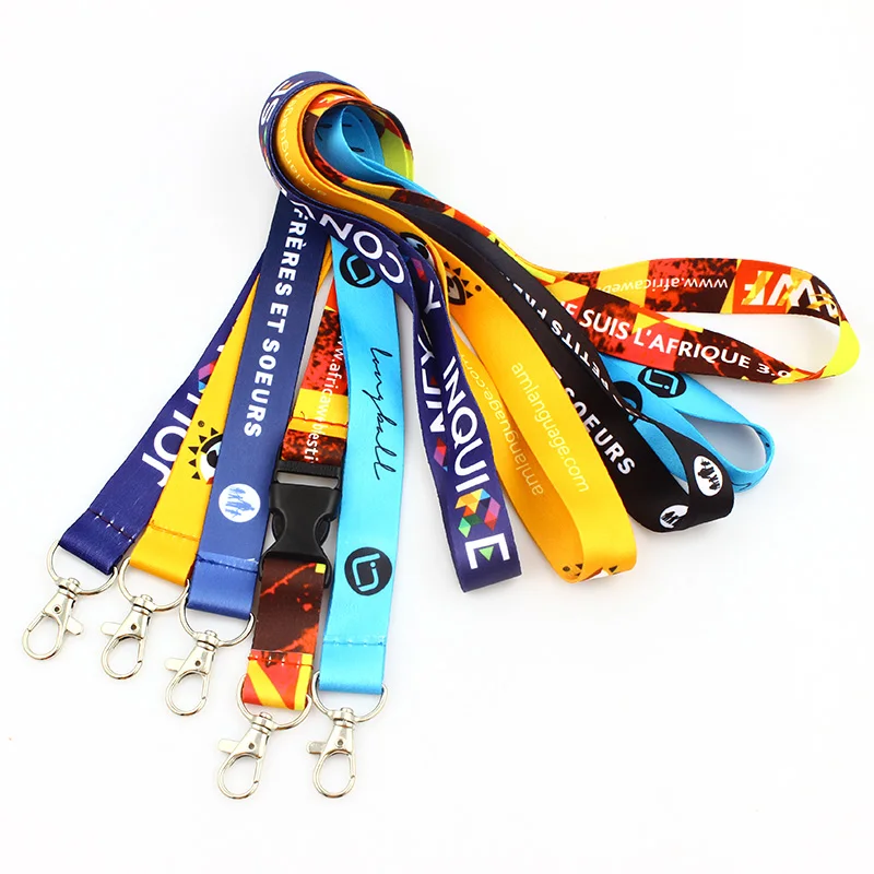 Polyester Material Fabric Sublimation Blank Lanyards - Buy Sublimation ...