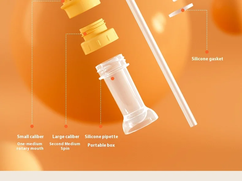 Portable Kidsren's Straw Cap Anti-Choking Drinking Water Artifact Plastic Bottle Cap Conversion Head for Baby Mineral Water