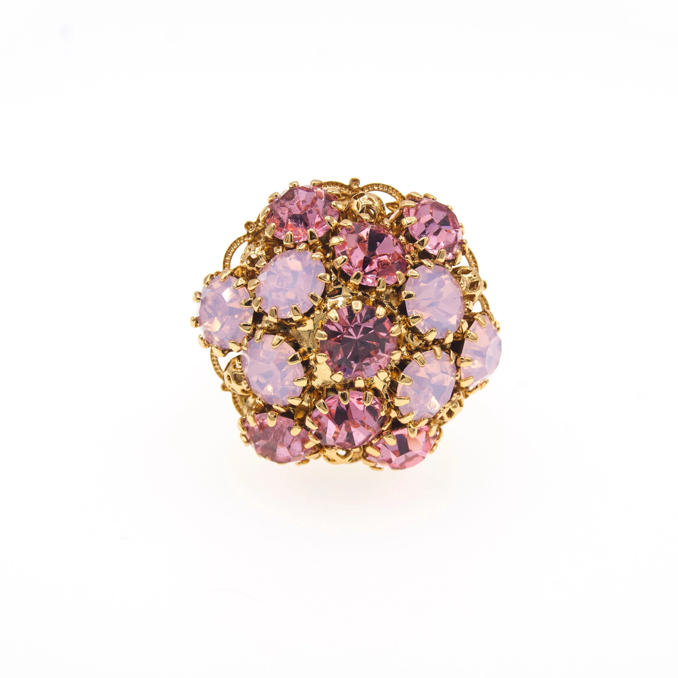 Italian Fashion Jewellery Gold Plated Rhinestone Adjustable Artisan