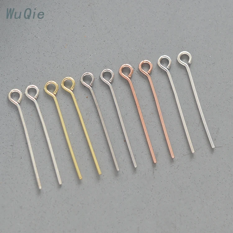 Wuqie High Quality Eye Head Pins Jewelry Findings Earring 925 Sterling