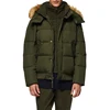 hot selling oem men's high quality fur collar hood down bomber jackets