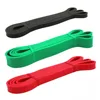 1.3cm red color Power exercise band cooperate with gym bar/machine