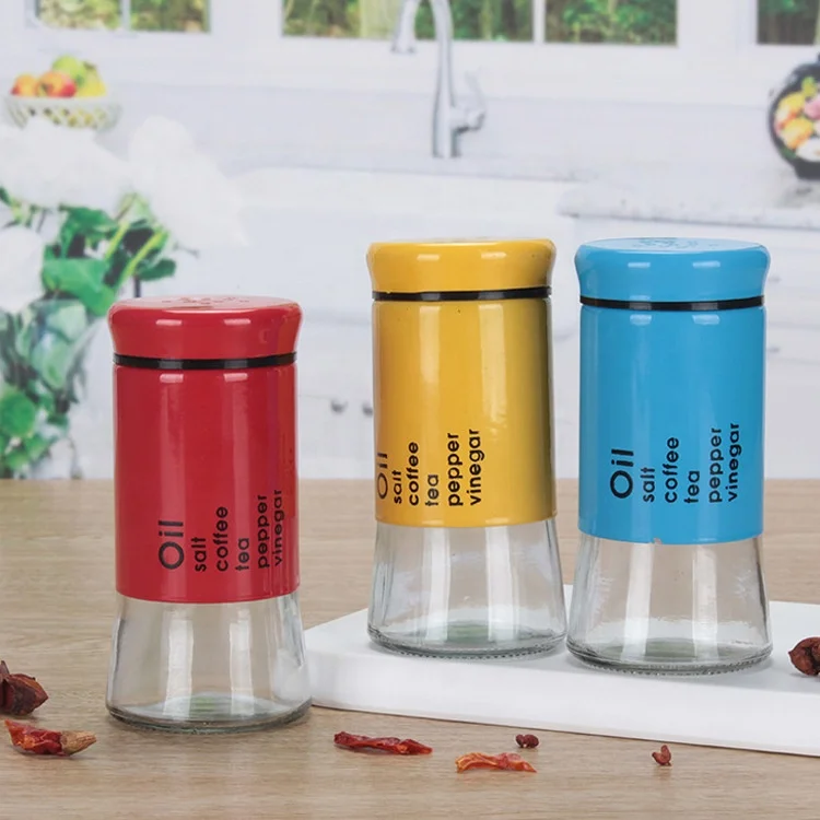 Sundry Colored Mini Spice Shakers Set With Stainless Steel Lid Buy