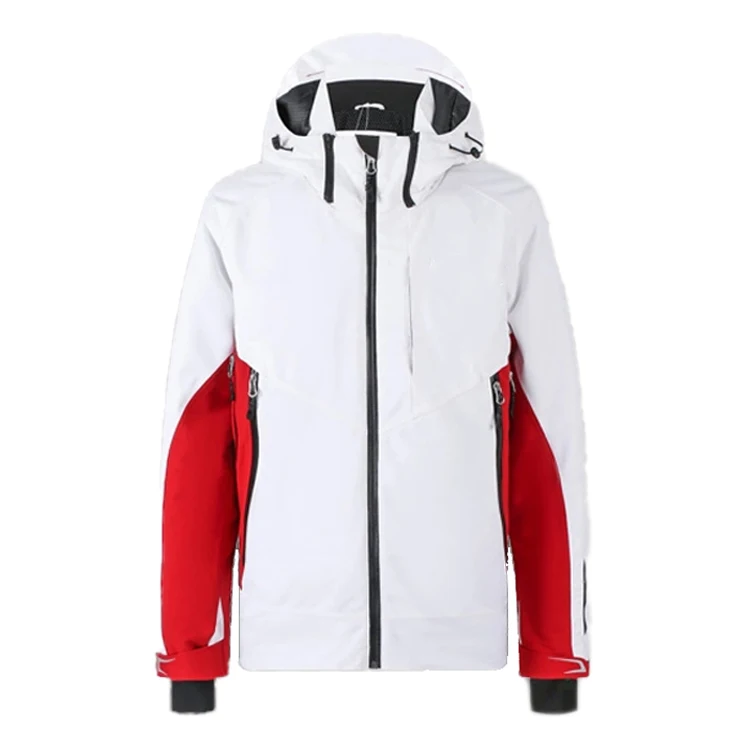 OEM Outdoor European fashion Functional Custom waterproof warm winter active women and Men white ski jacket suits