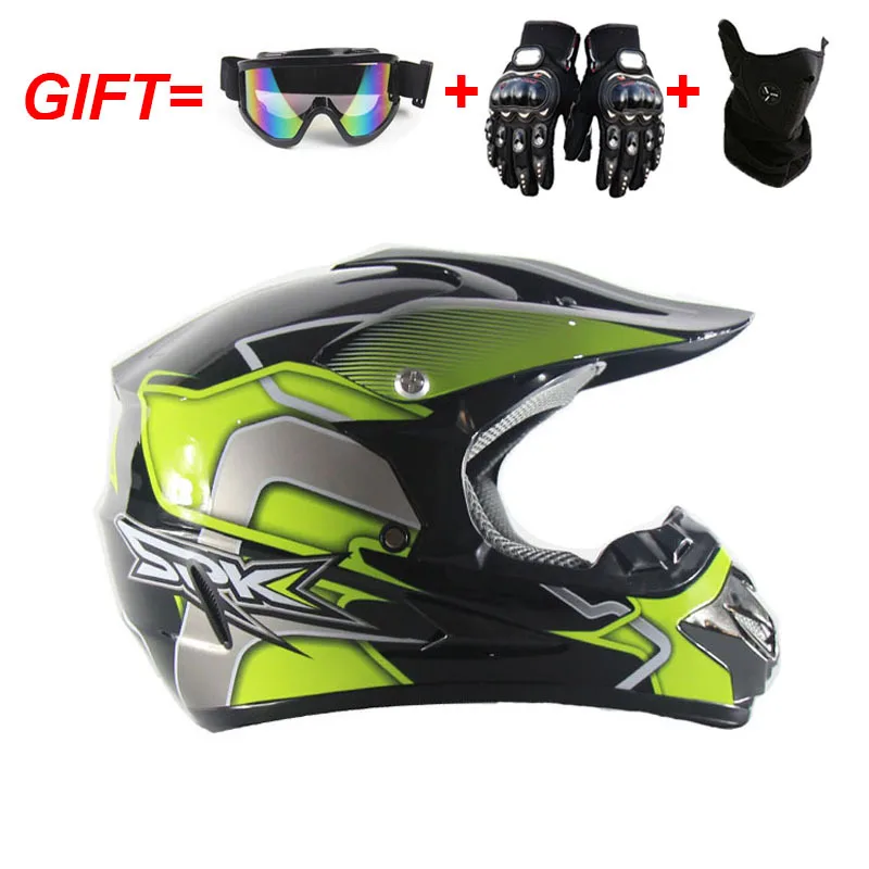 off road helmet with goggles