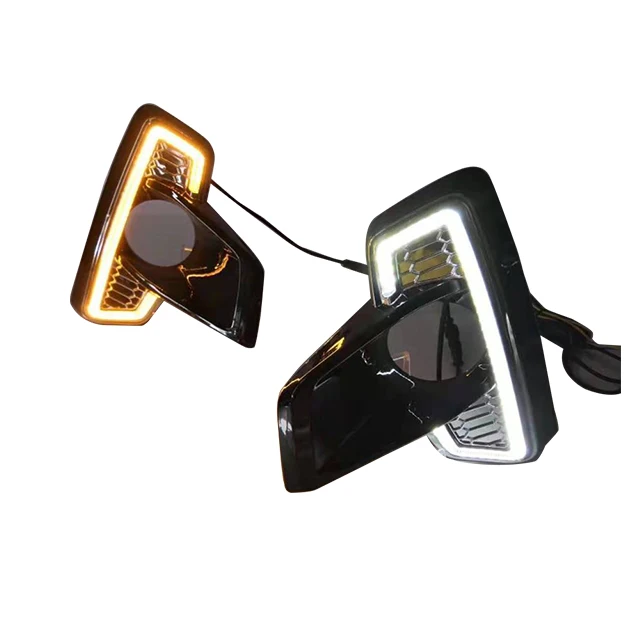 Popular Pick Up Accessories LED Fog Lights Aftermarket DRL Daytime Running Lights For Hilux Rocco 2018